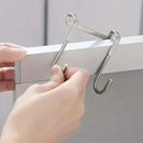Seamless Over-Door Stainless Steel Hook – No Drill Organizer