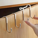 Seamless Over-Door Stainless Steel Hook – No Drill Organizer