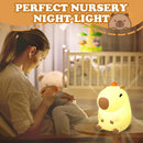Cute Capybara Silicone Night Light – Touch Dimmable USB Rechargeable Bedside Lamp