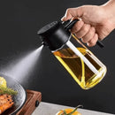 2-in-1 Glass Oil Sprayer & Dispenser Bottle